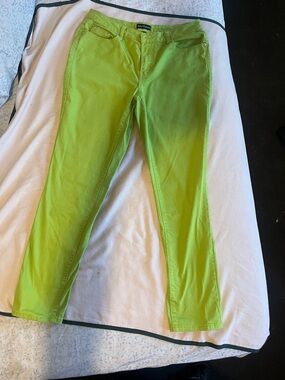 Ashley Stewart Bright Lime Green Women’s Jeggings